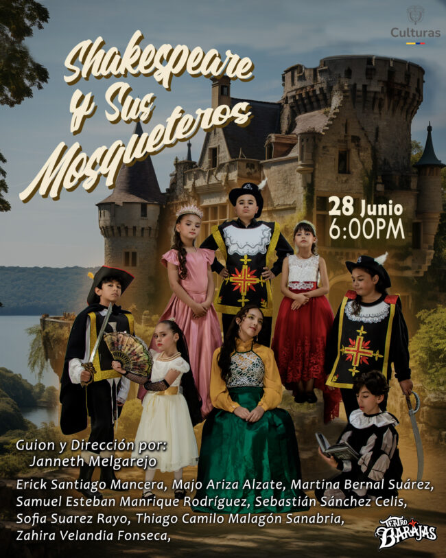 Póster Shakespeare Mosqueteros3
