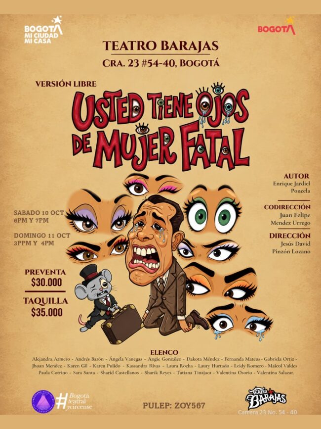 Usted tiene ojos de mujer fatal